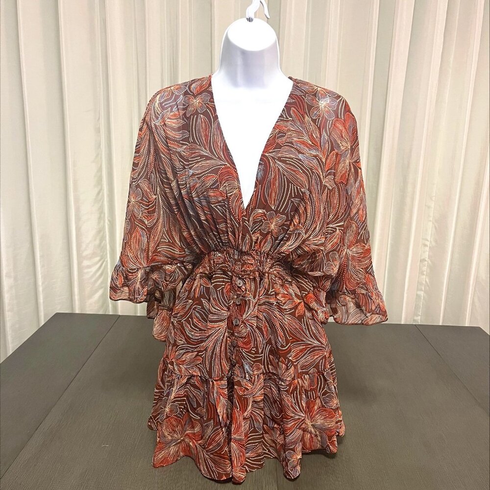 Olivaceous Paisley Romper